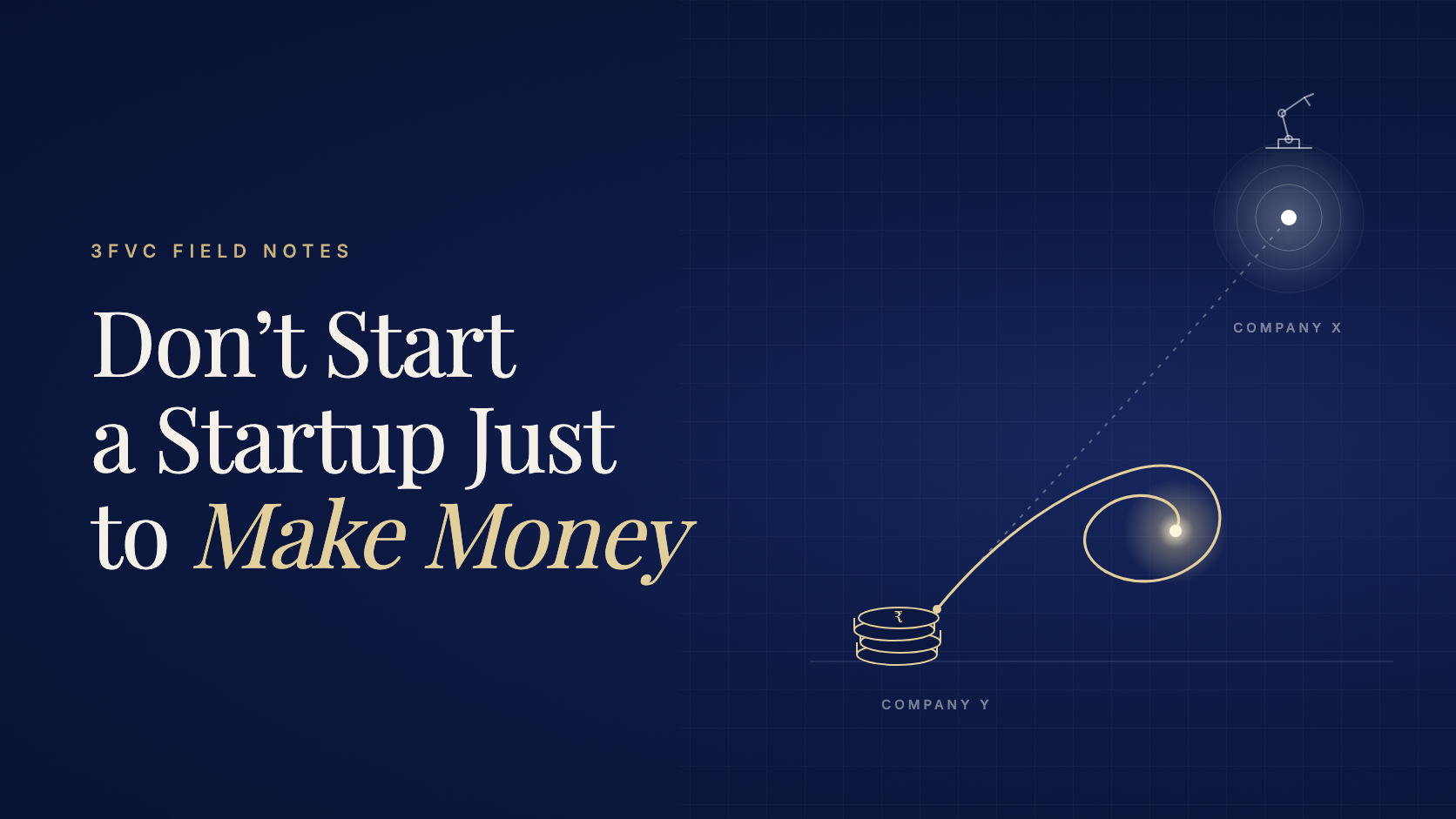 Don’t Start a Startup Just to Make Money